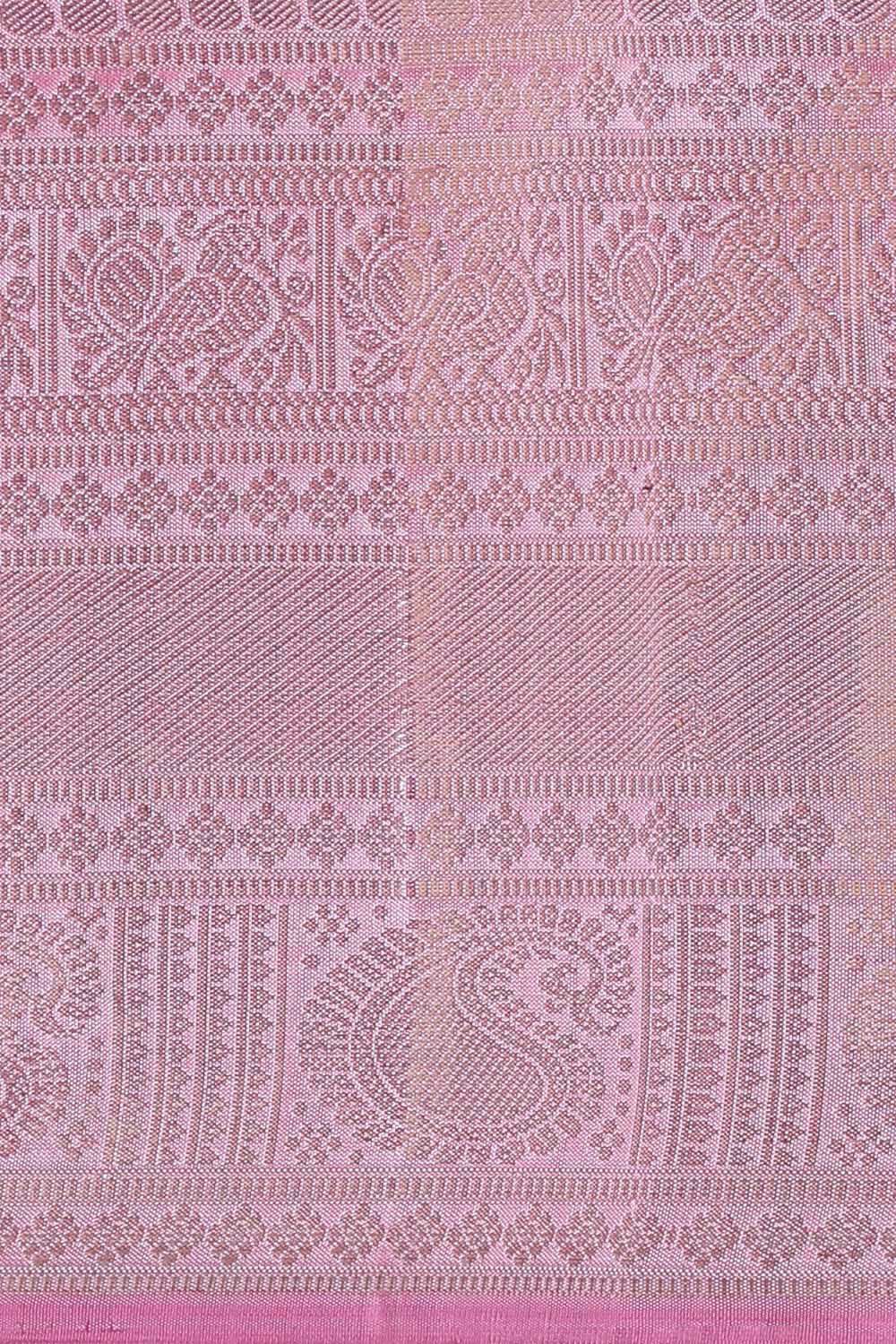 Violet Pure Silk Kanjivaram Saree image number null