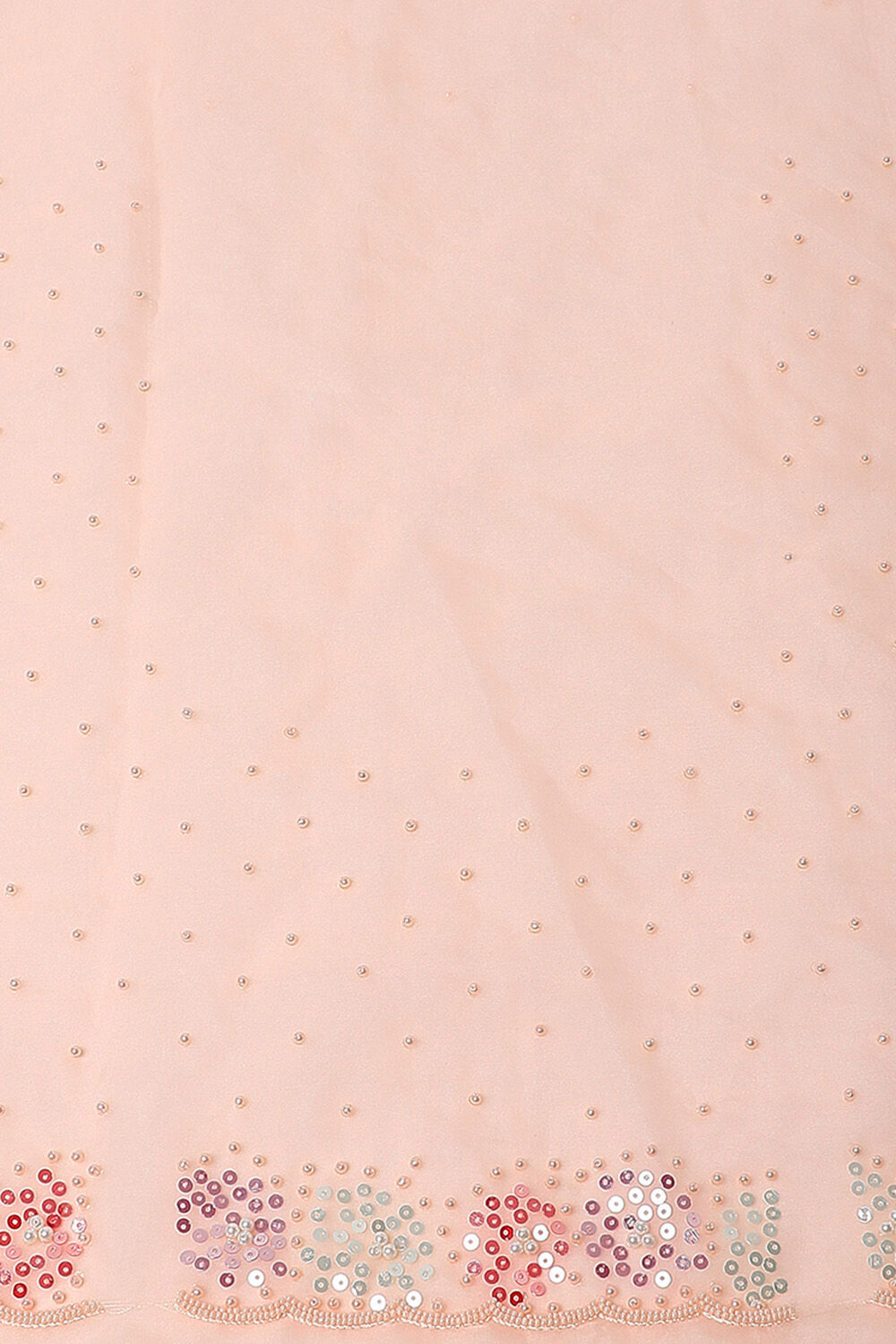 Light Pure Pink Embroidered Saree image number null