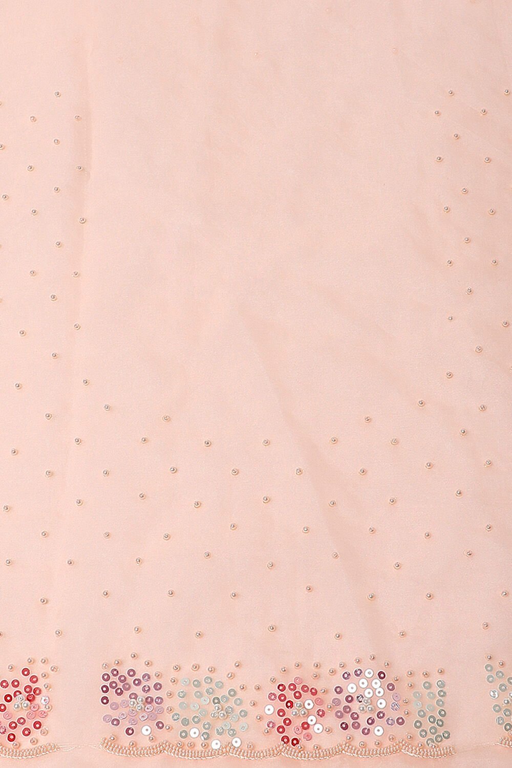 Light Pure Pink Embroidered Saree image number null