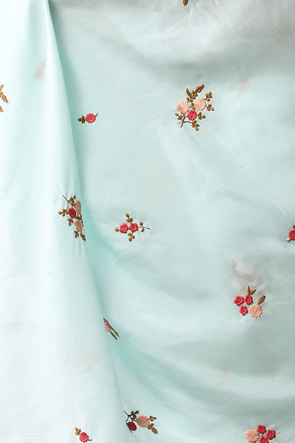 Light Blue Viscose Embroidered Saree image number null