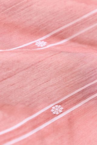 Light Red Woven Design Pure Silk Cotton Chanderi Saree thumbnail image number null