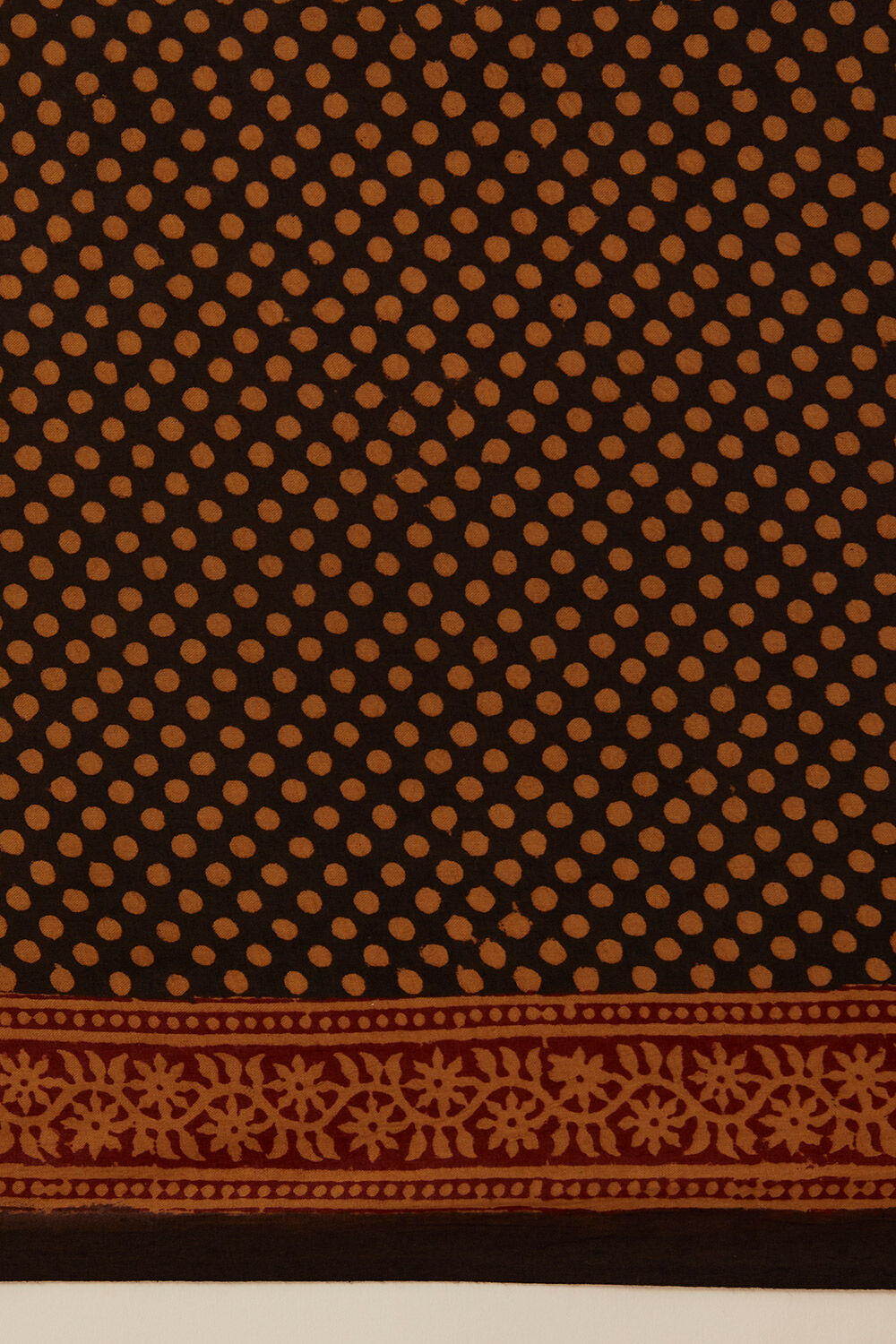 Beige Pure Cotton Bagh Printed Saree image number null