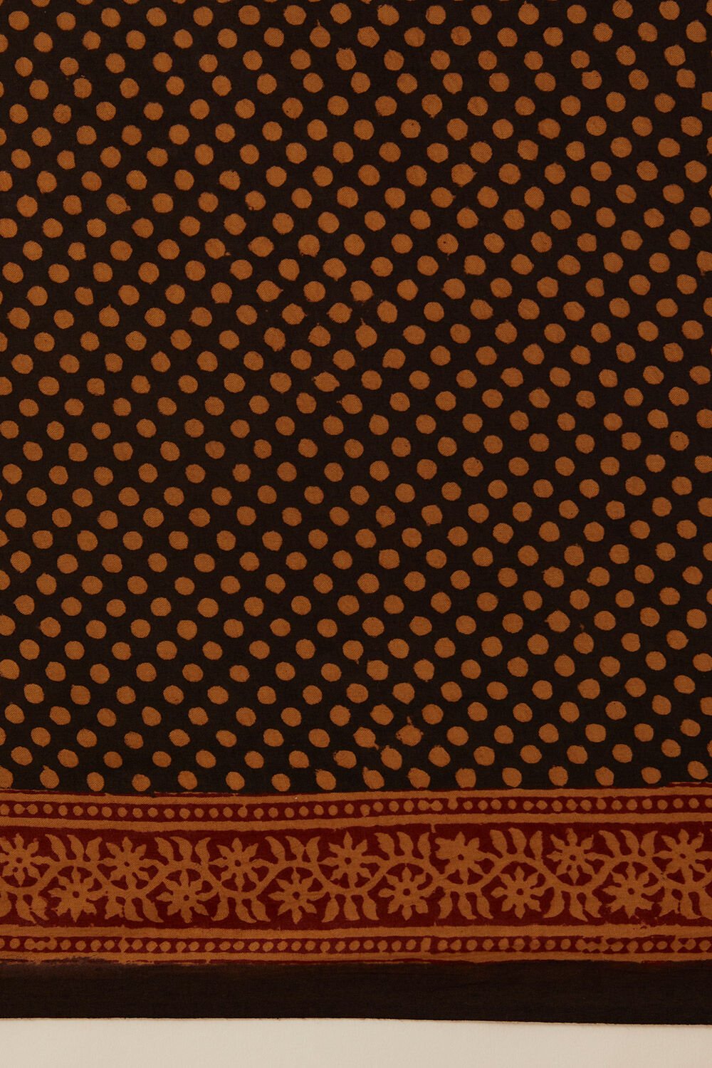 Beige Pure Cotton Bagh Printed Saree image number null
