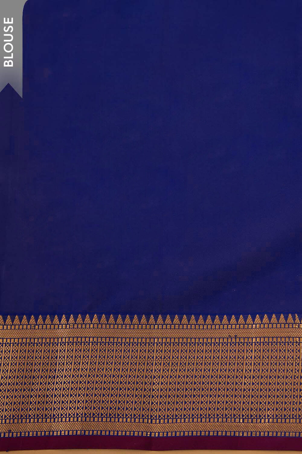 Dark Blue Woven Silk Viscose Saree image number null