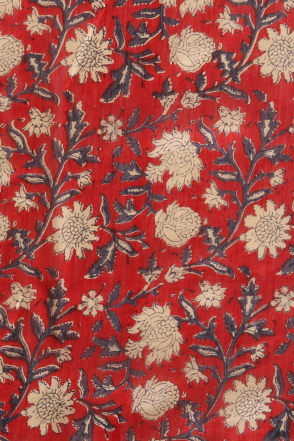 Blue Pure Silk Cotton Chanderi Saree image number null