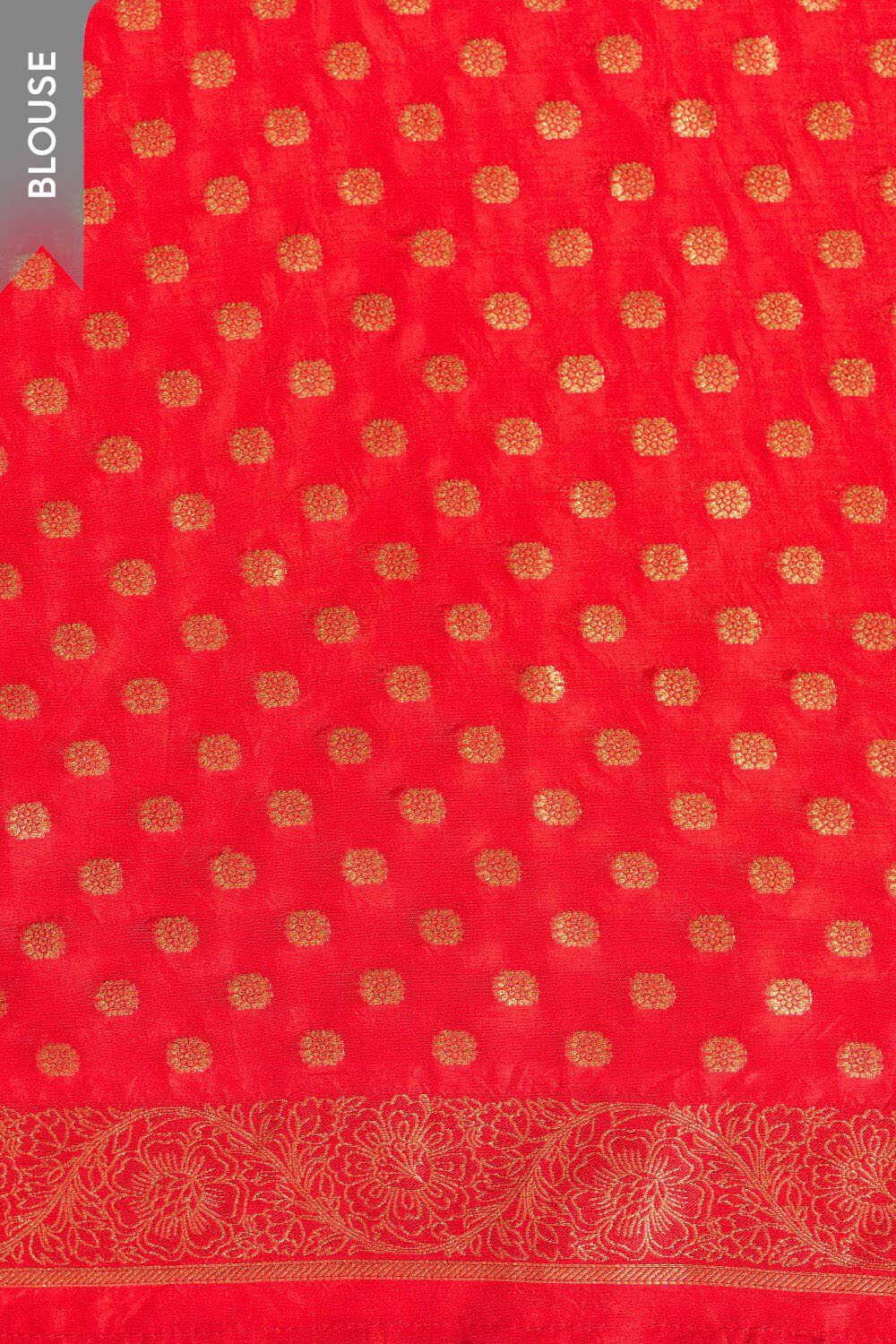 Red Woven Pure Viscose Saree image number null