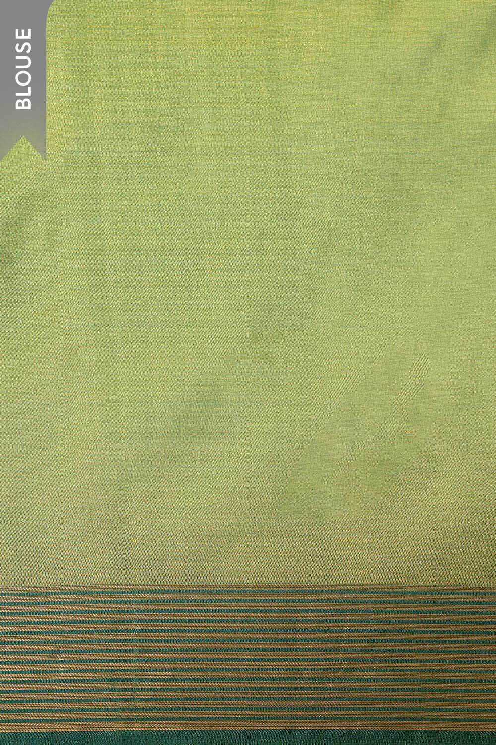 Light Green Silk Viscose Cutwork Banaras  Saree image number null