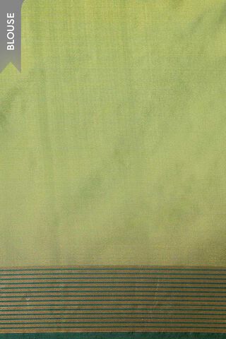 Light Green Silk Viscose Cutwork Banaras  Saree thumbnail image number null