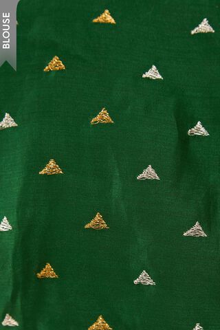 Off White Pure Silk Cotton Embroidered Saree thumbnail image number null