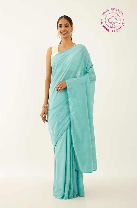 Chikankari Sarees - Buy Designer Chikankari Sarees Online