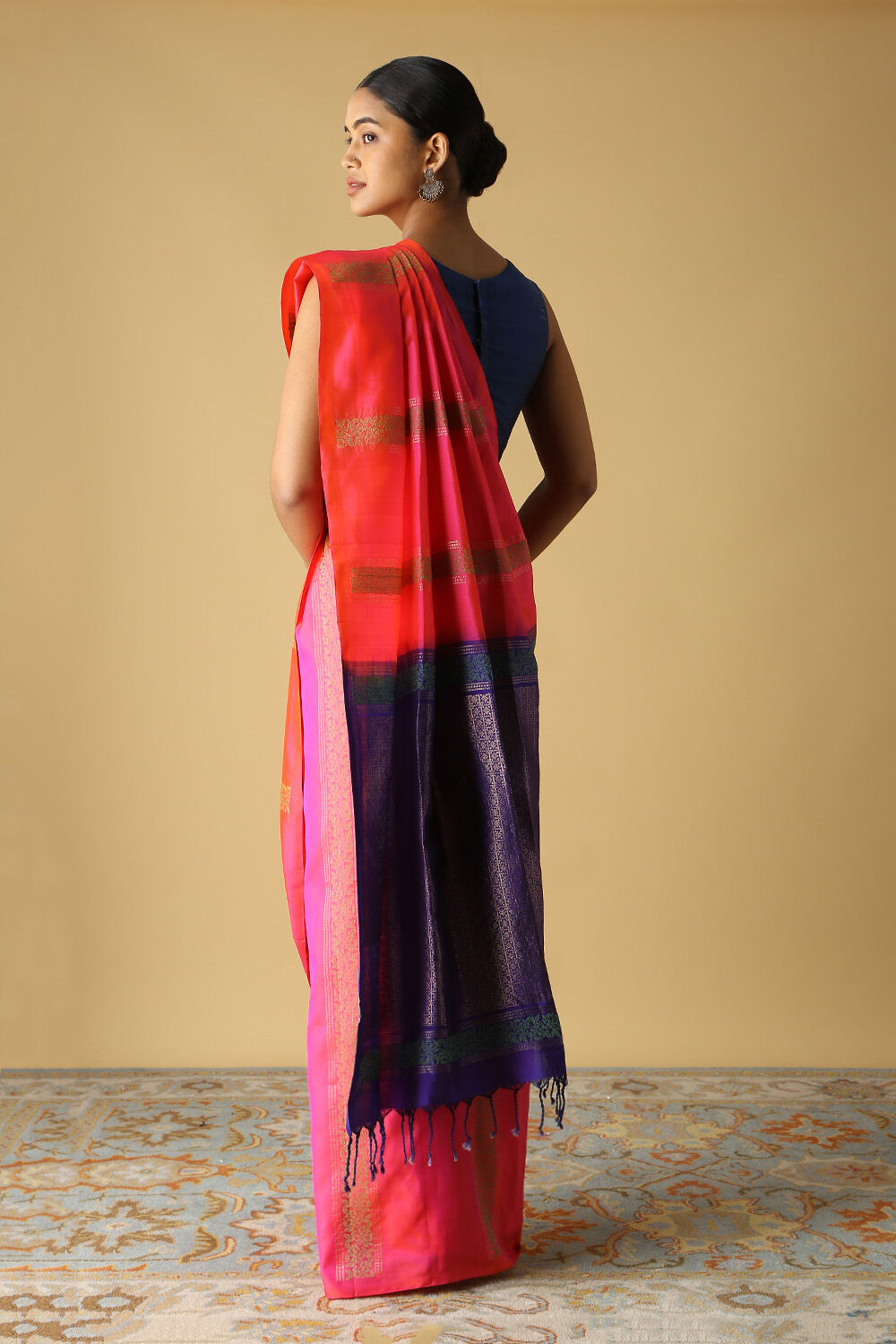 Pink Pure Silk South Saree image number null