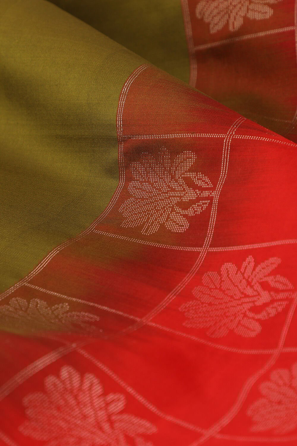 Green Woven Pure Soft South Saree image number null