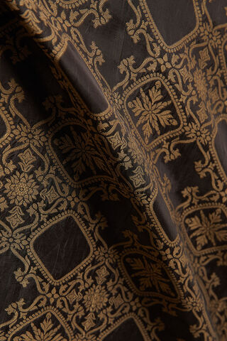 Black Woven Viscose Luxe Saree thumbnail image number null