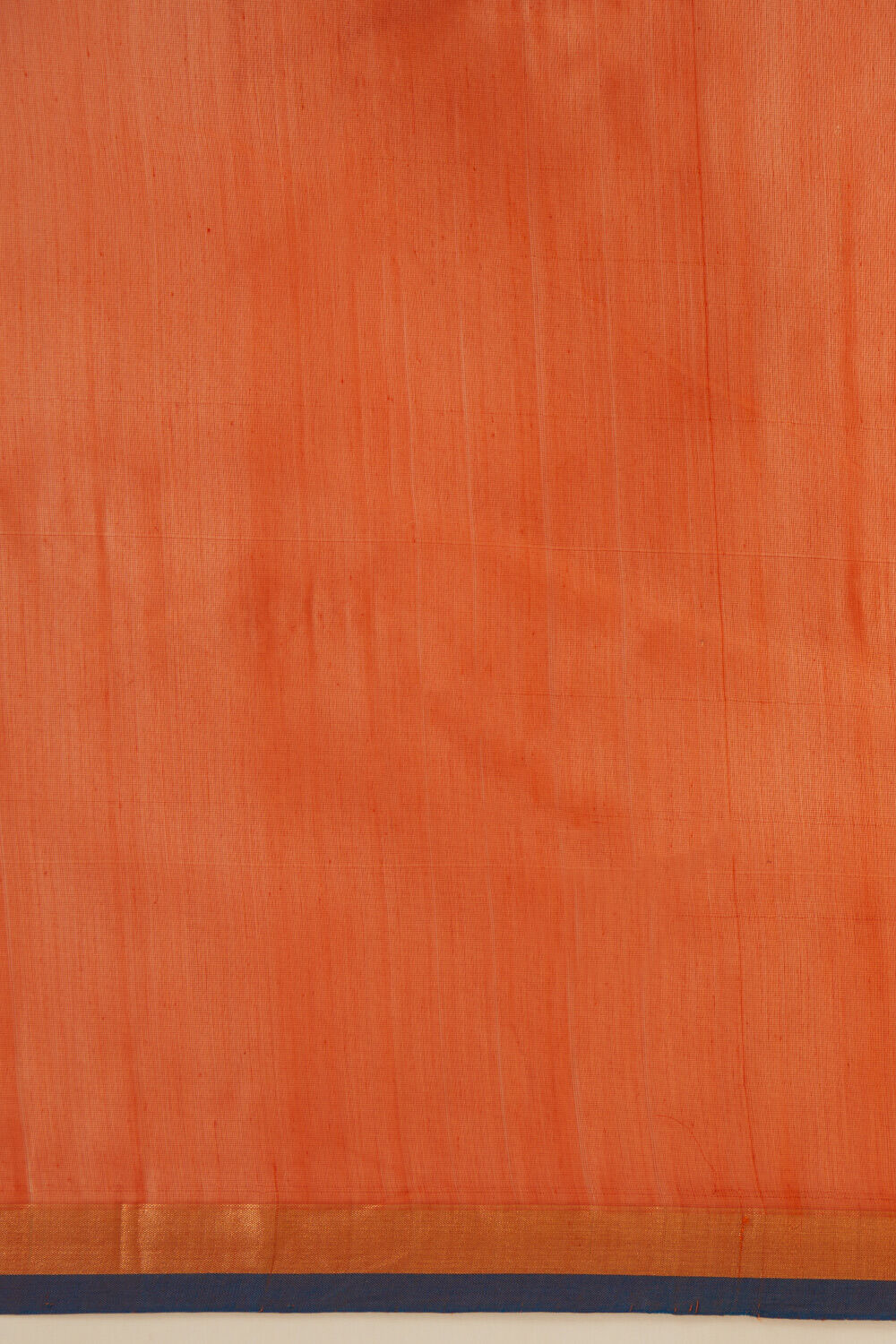 Orange Pure Silk Cotton Woven Chanderi Saree image number null