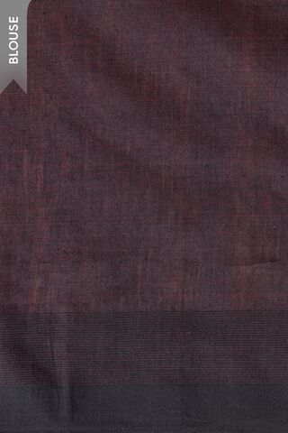 Dark Red Bengal Pure Silk Cotton Jamdani Saree thumbnail image number null