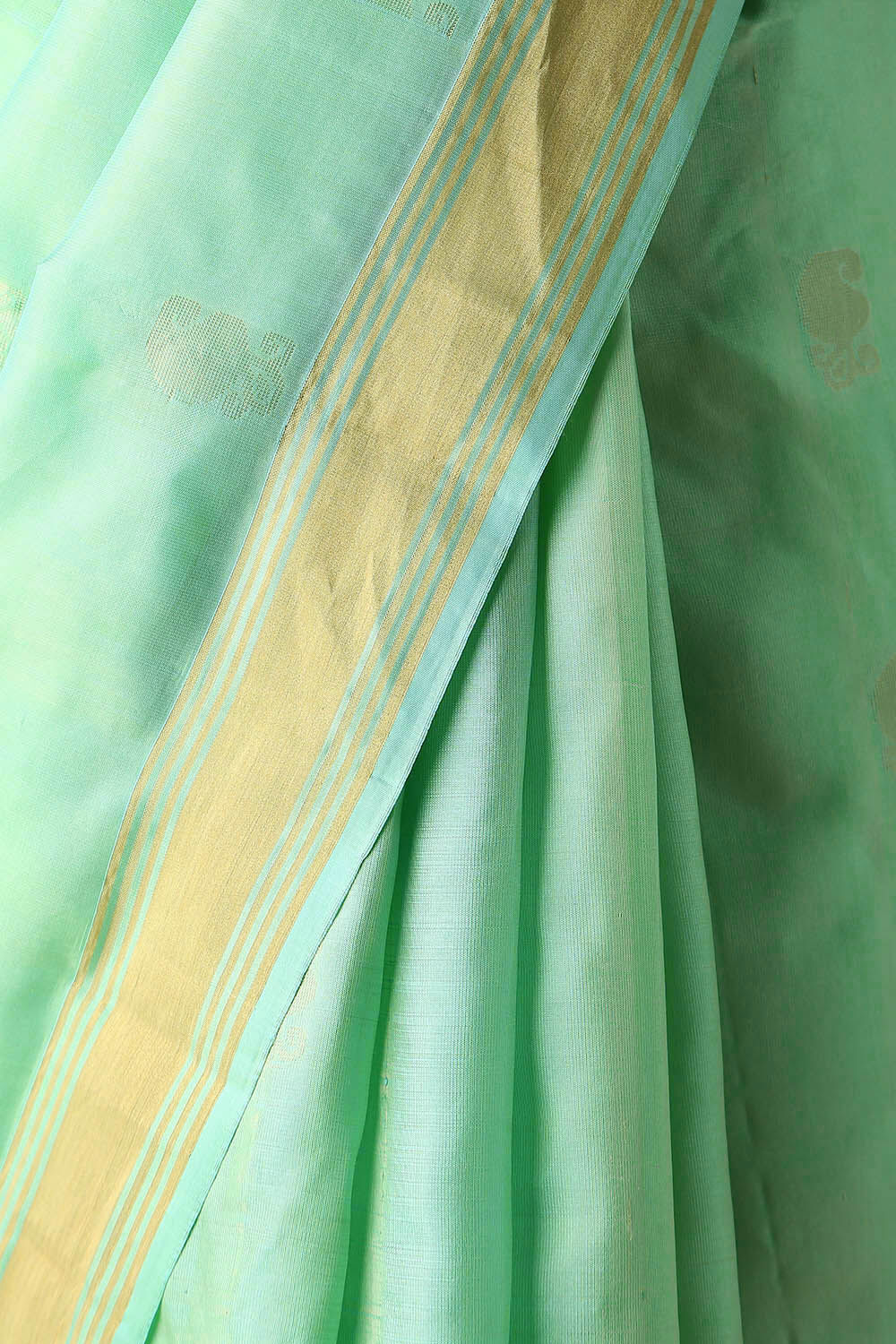 Light Green Pure Silk South Saree image number null