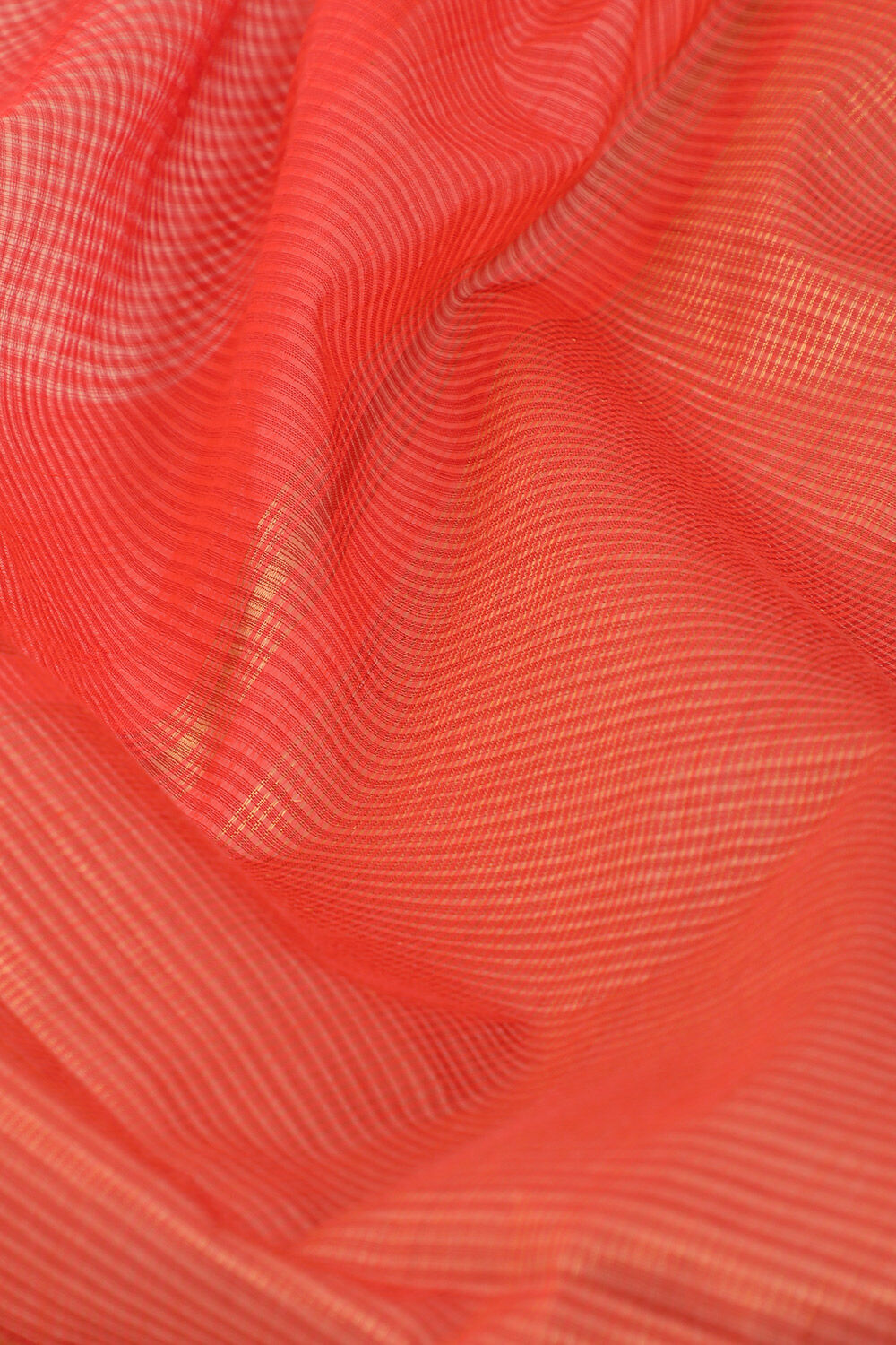 Orange Pure Cotton Woven Mangalgiri Saree image number null