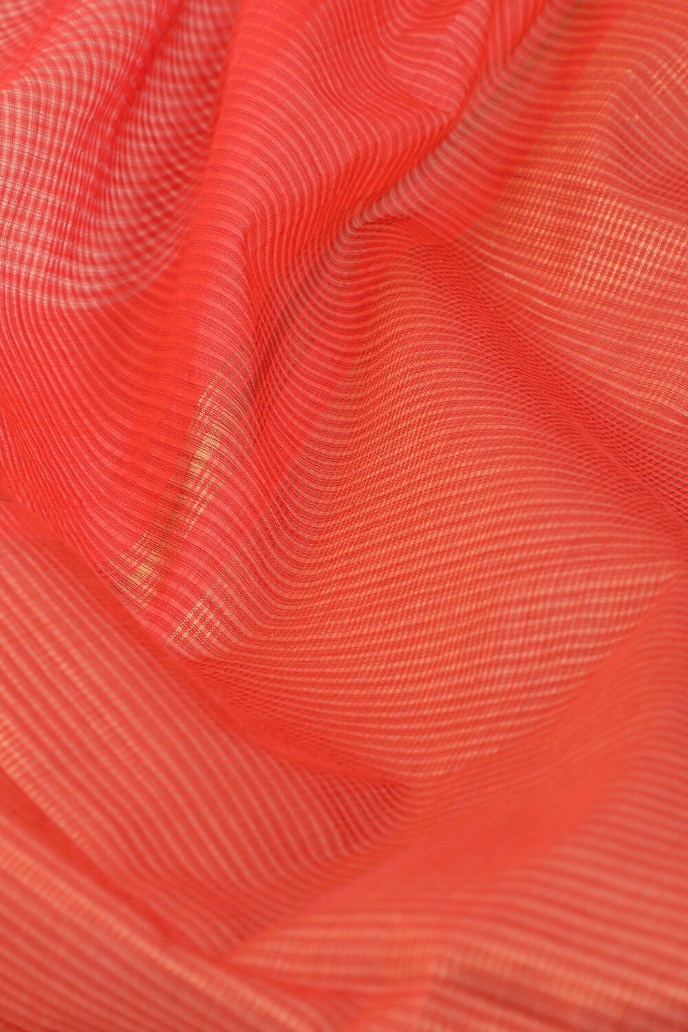 Orange Pure Cotton Woven Mangalgiri Saree image number null