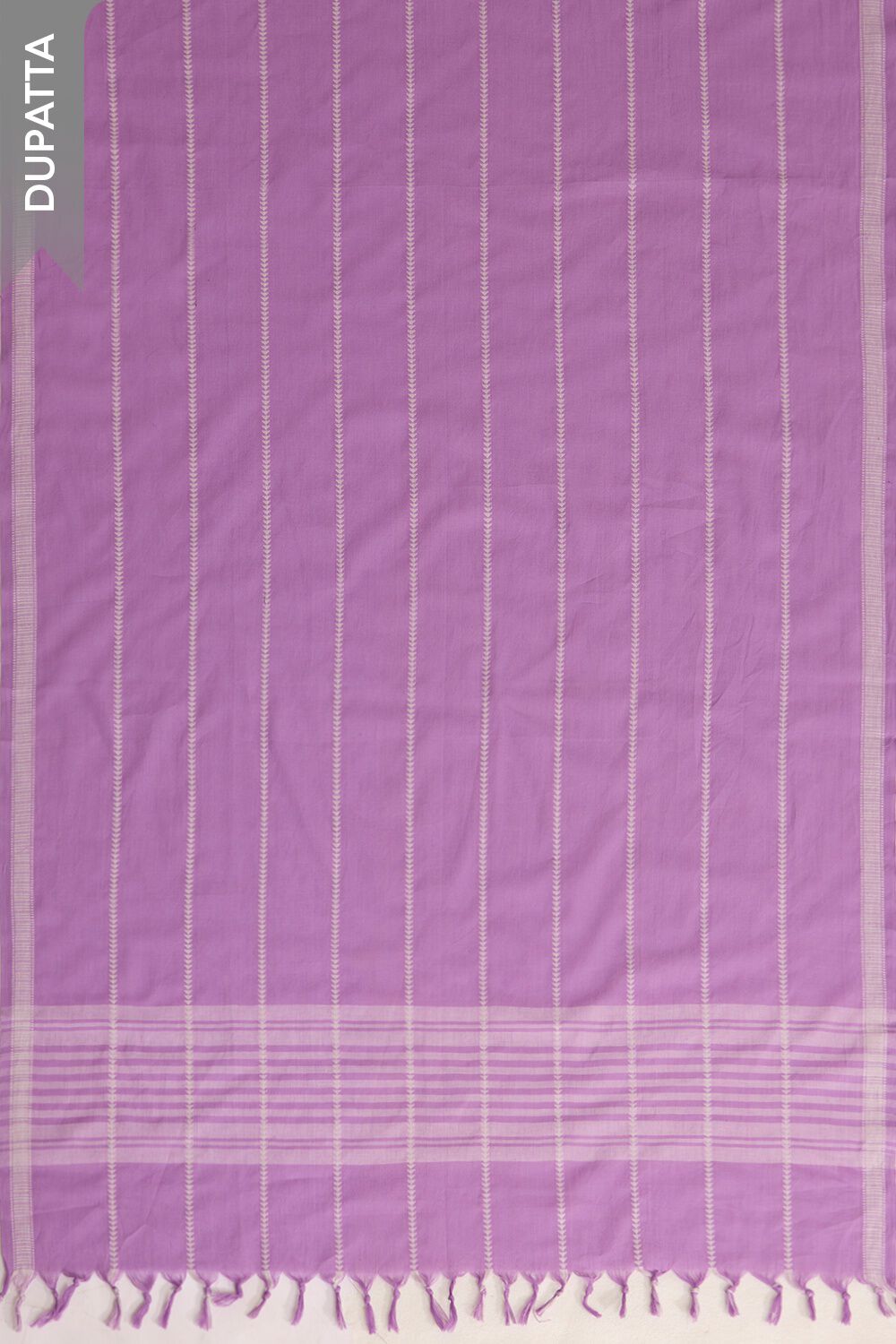 Light Violet Woven Pure Cotton Unstitched Suit Set image number null