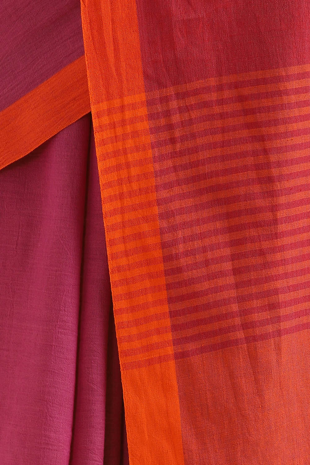 Violet Pure Cotton Bengal Saree image number null