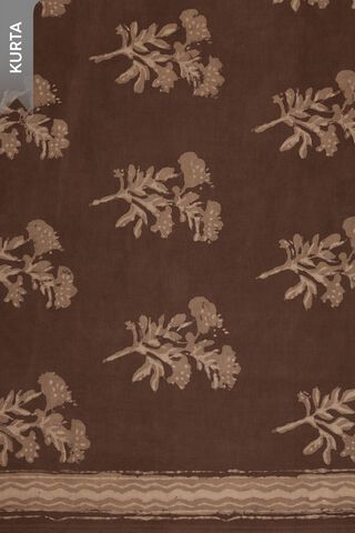 Grey Pure Cotton Dabu Block Printed Unstitched Suit Set thumbnail image number null