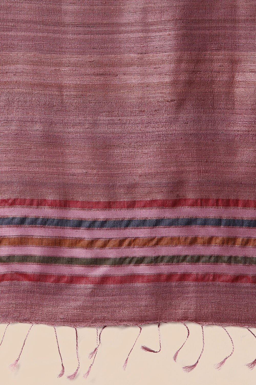 Light Pure Pink Tussar Woven Saree image number null