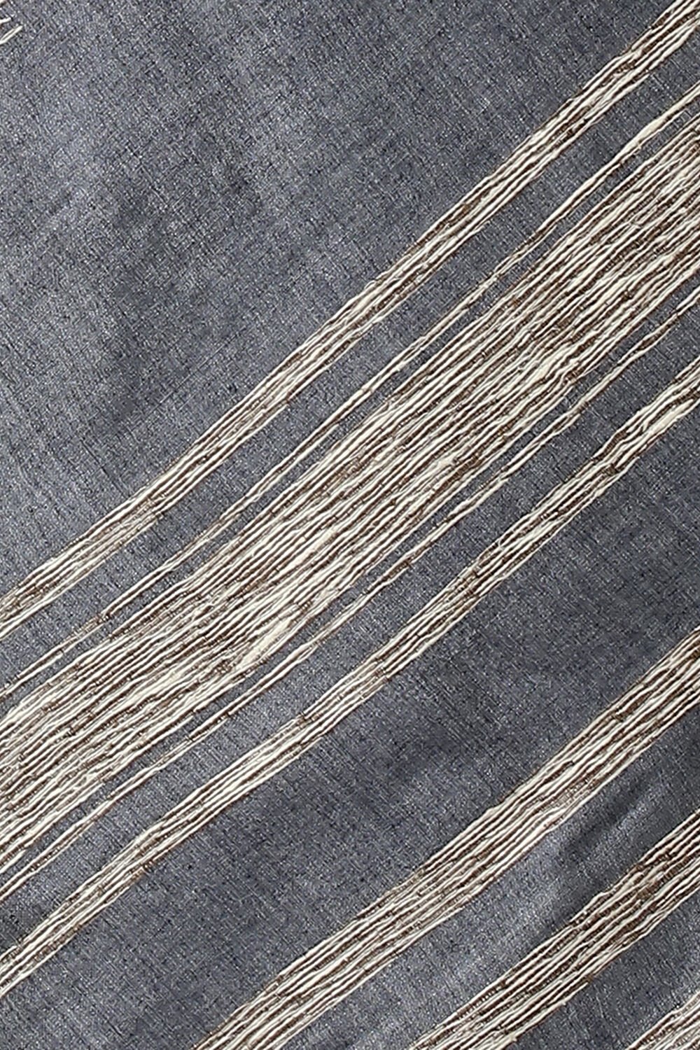 Grey Pure Tussar Woven Saree image number null