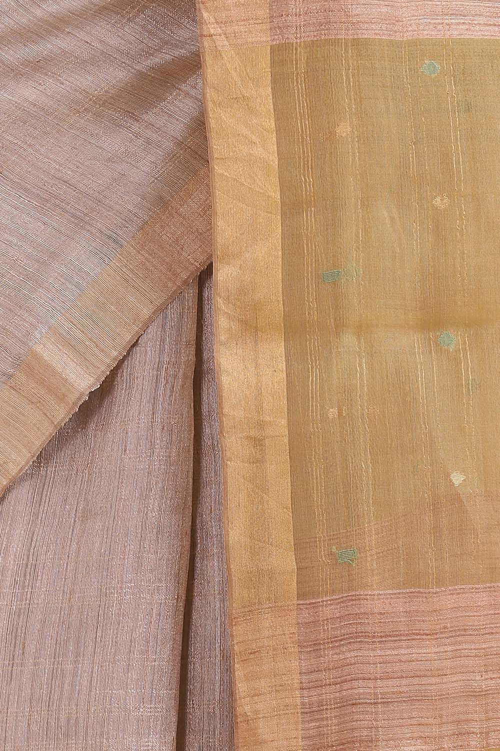 Light Pink Pure Silk Vanya Jamdani Saree image number null