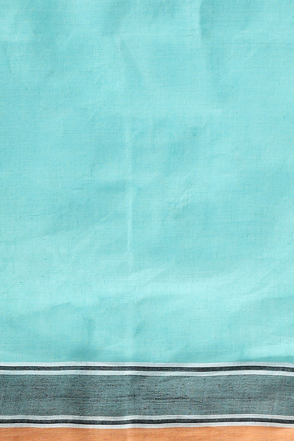 Light Blue Pure Cotton Bengal Saree image number null