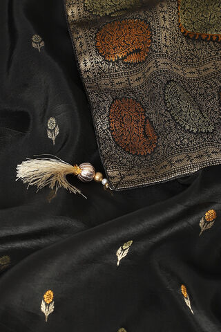 Dark Grey Pure Luxe Vegan Saree thumbnail image number null