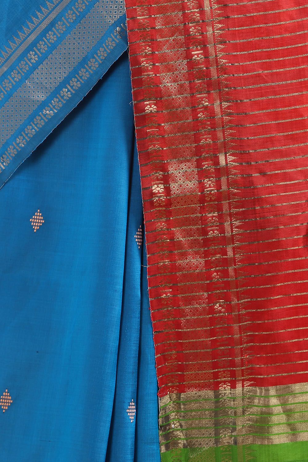 Blue Pure Silk Soft Silk Saree image number null