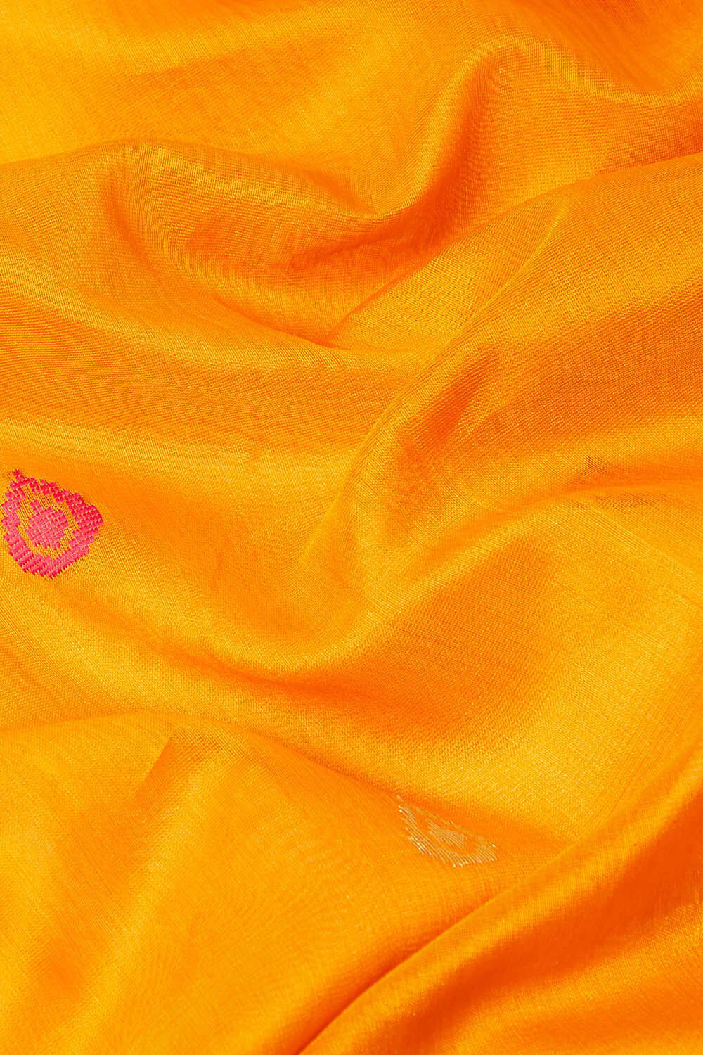 Yellow Pure Silk Cotton Maheswari Saree image number null