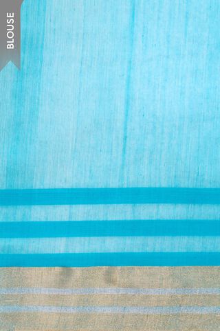 Light Blue Woven Pure Silk Cotton Chanderi Saree thumbnail image number null
