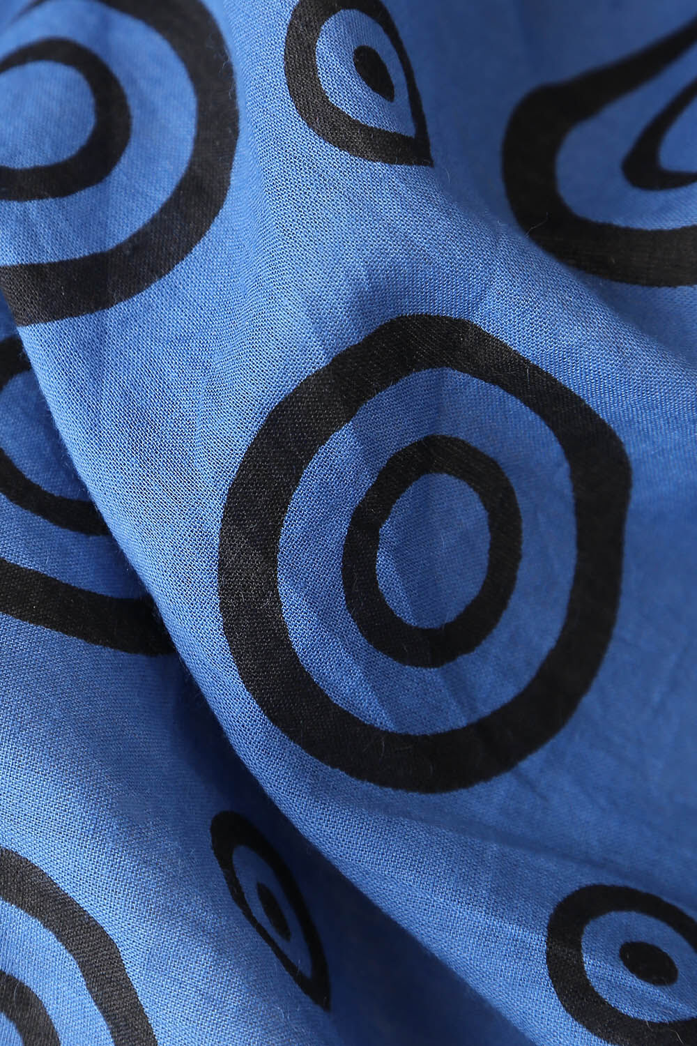 Blue Pure Cotton Printed Saree image number null