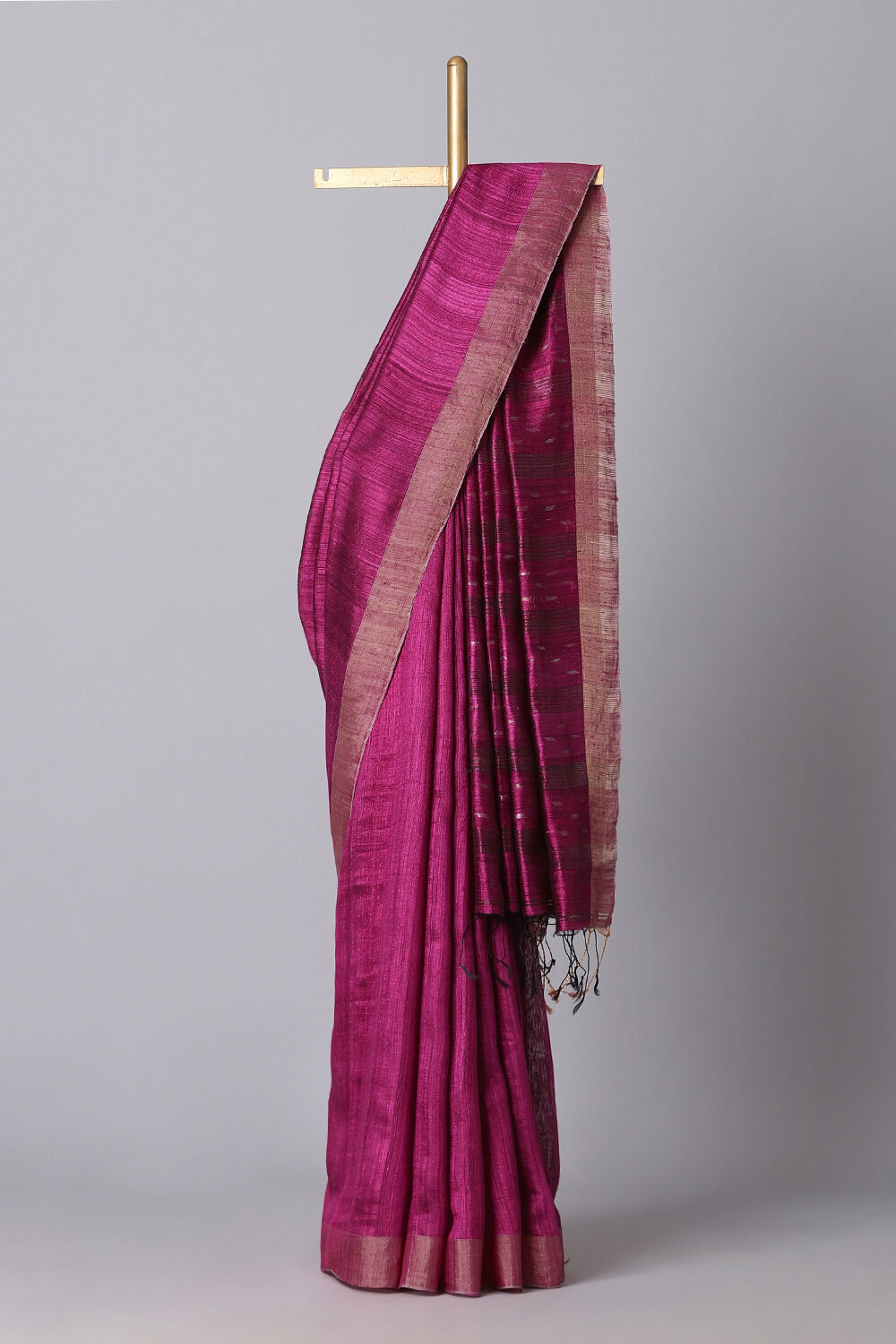 Pink Pure Silk Vanya Jamdani Saree image number null