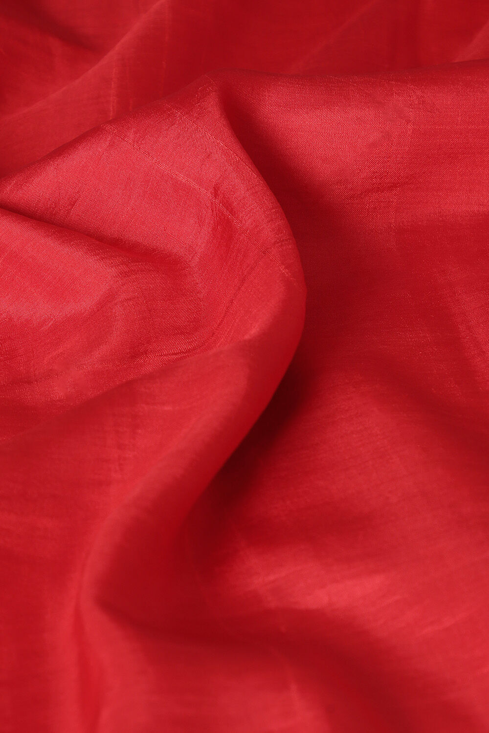 Red Pure Silk Hand Painted Saree image number null