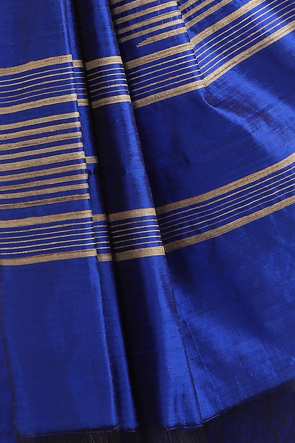 Blue Pure Silk Woven Saree image number null