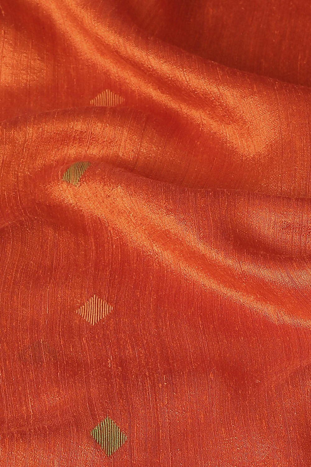 Orange Pure Silk Vanya Bengal Jamdani Saree image number null