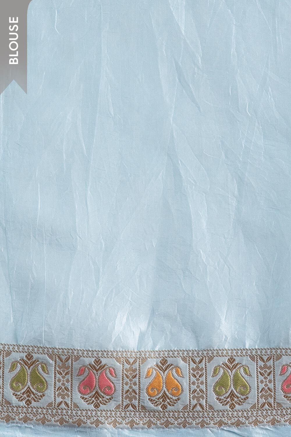 Blue Woven Luxe Saree image number null