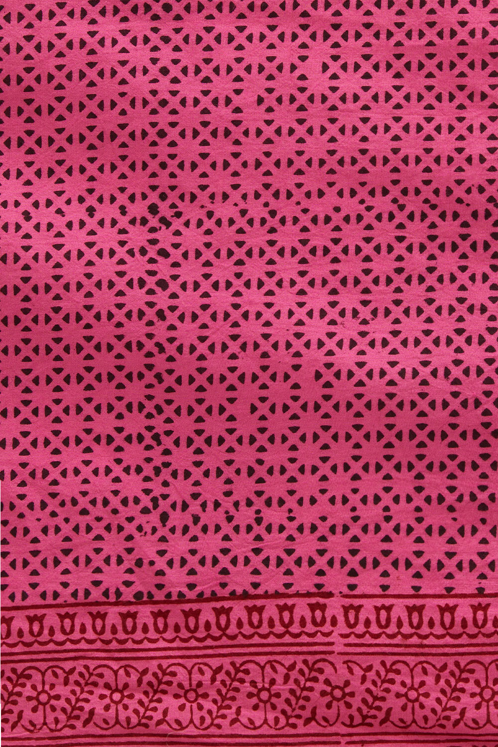 Pink Pure Cotton Bagh Printed Saree image number null