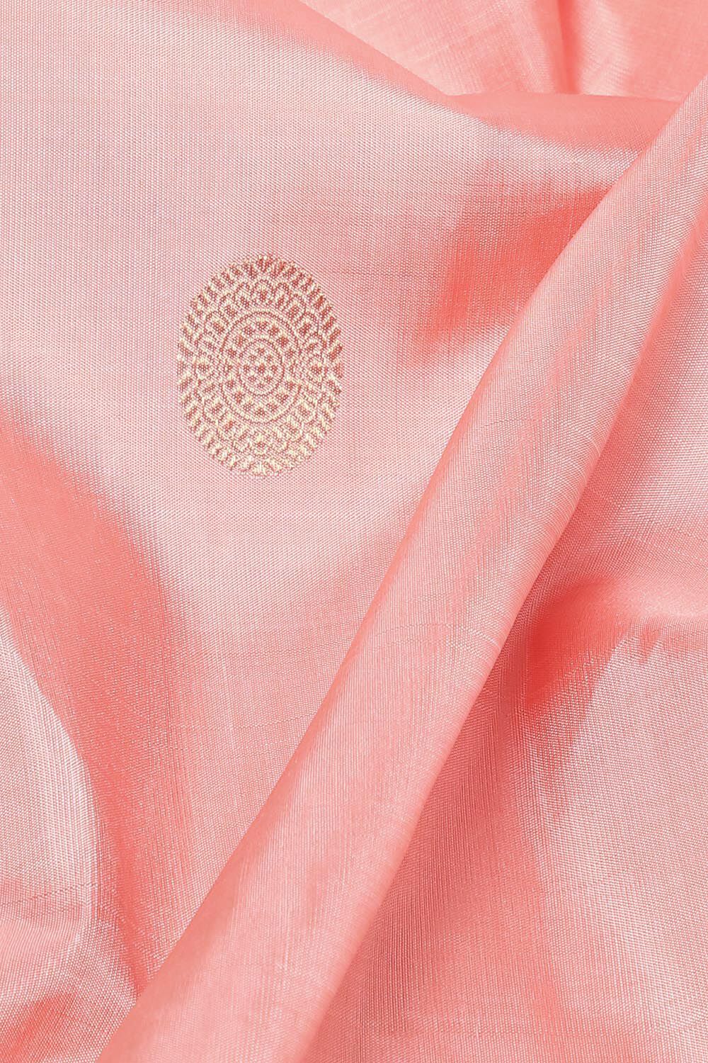 Light Orange Pure Silk Kanjivaram Saree image number null