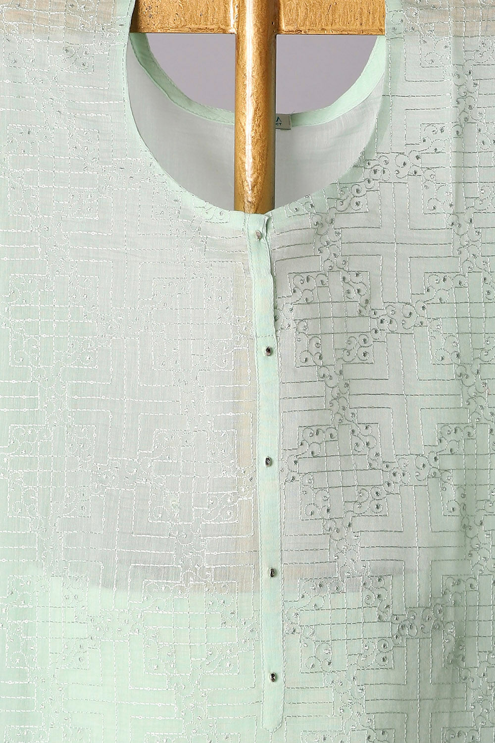 Light Blue Silk Cotton Embroidered Semistitched Suit Set image number null