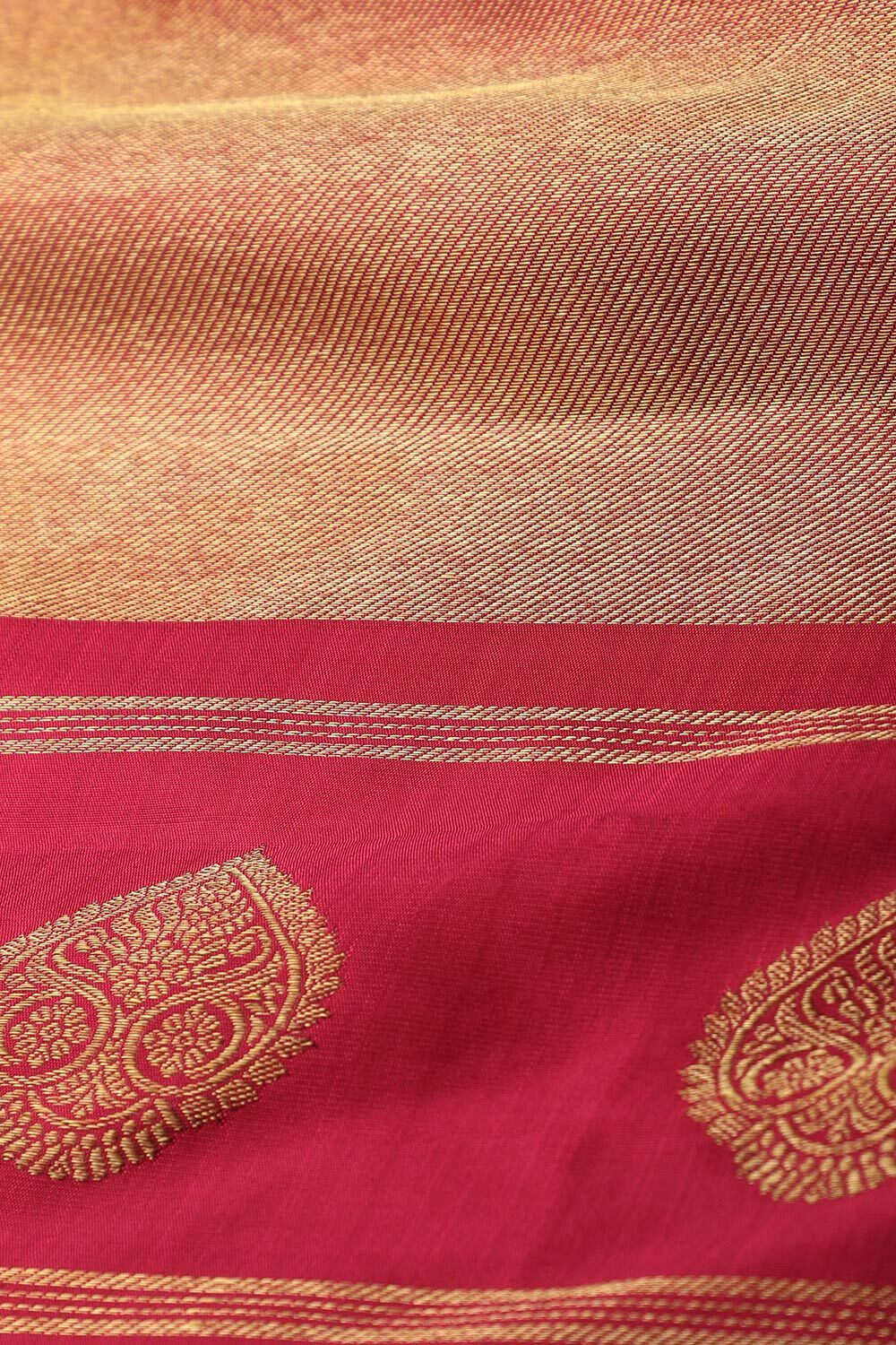 Pink Woven Pure Silk Kanjivaram Saree image number null