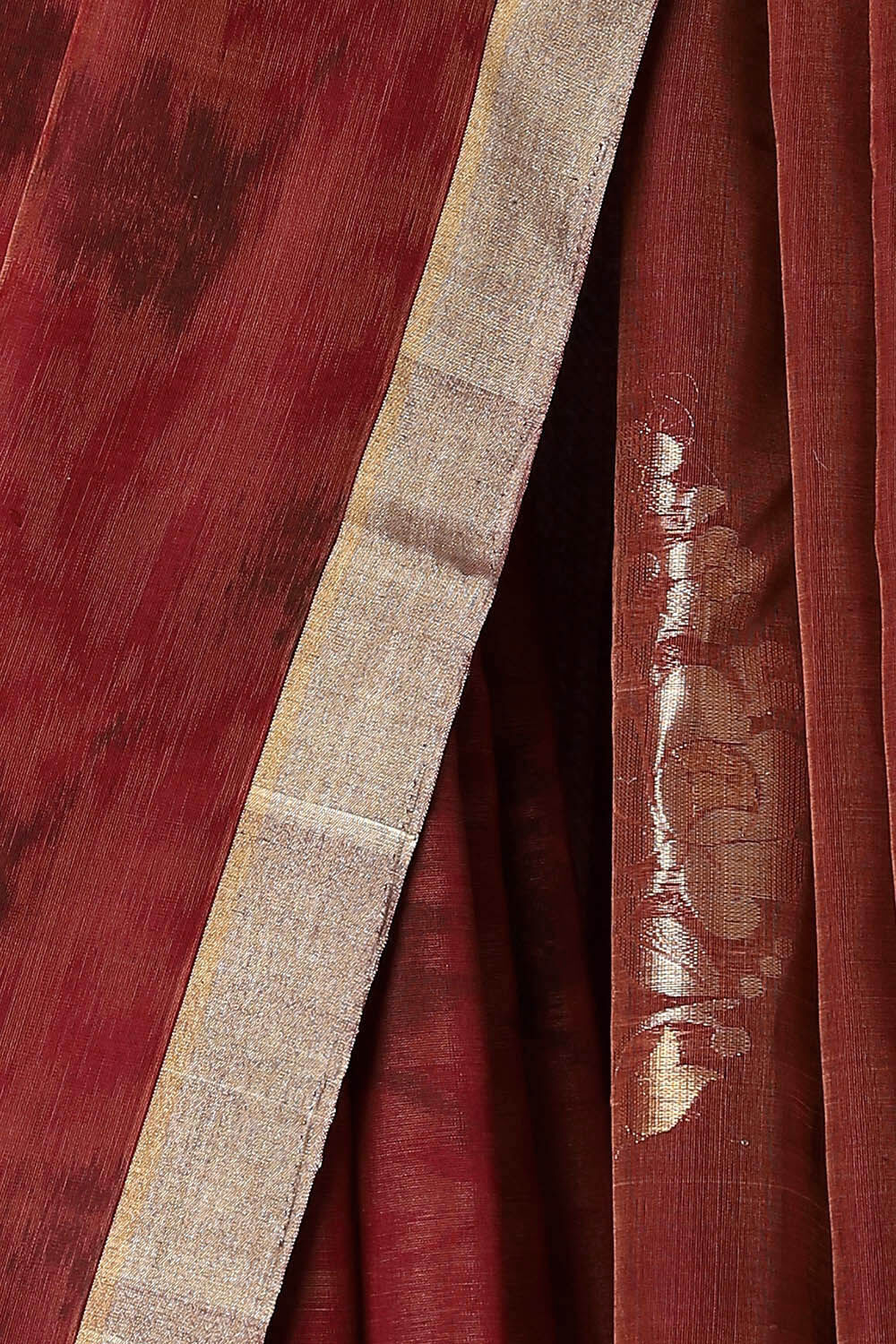 Orange Pure Silk Cotton Tie and Dye Saree image number null