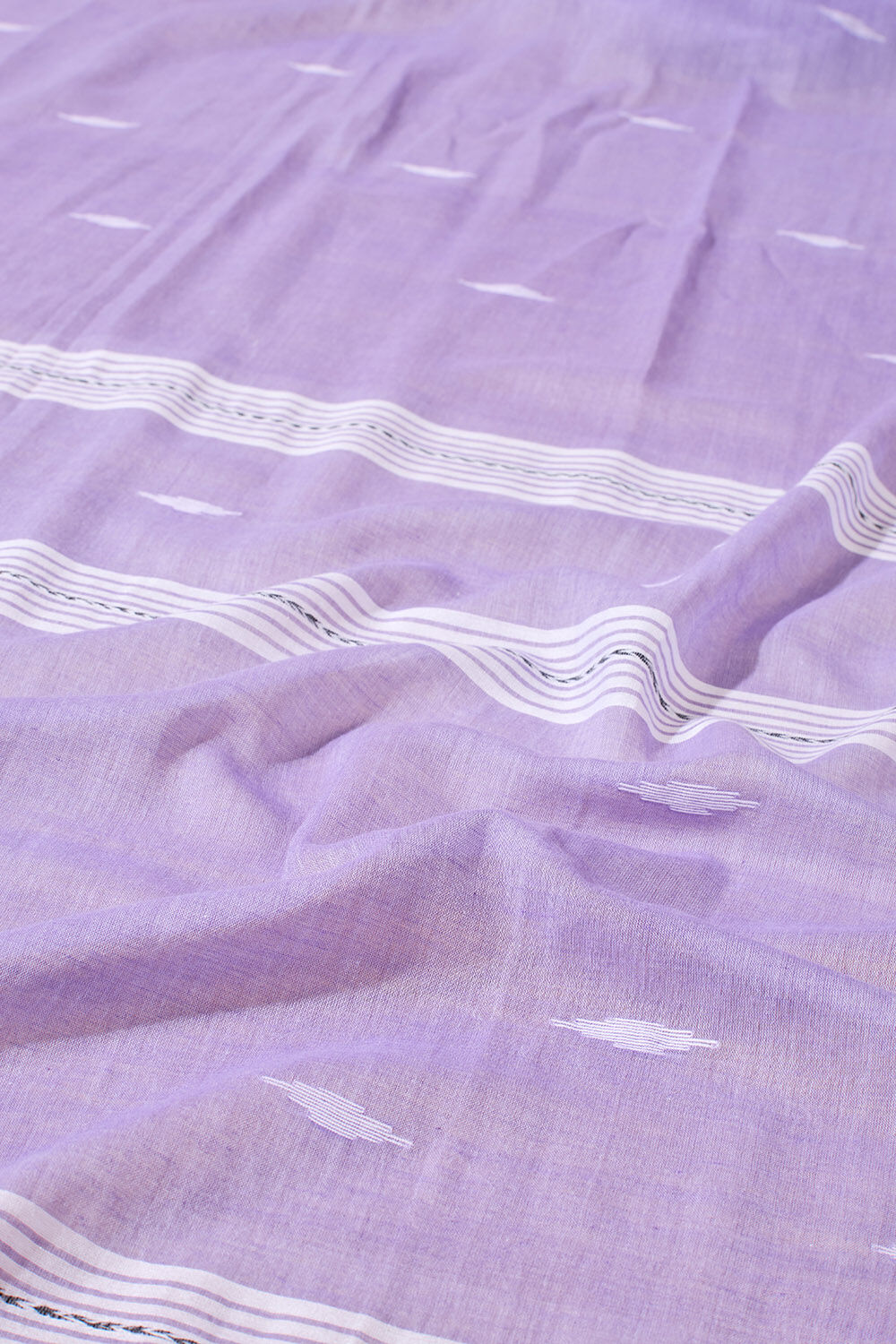 Light Violet Bengal Pure Cotton Jamdani Saree image number null