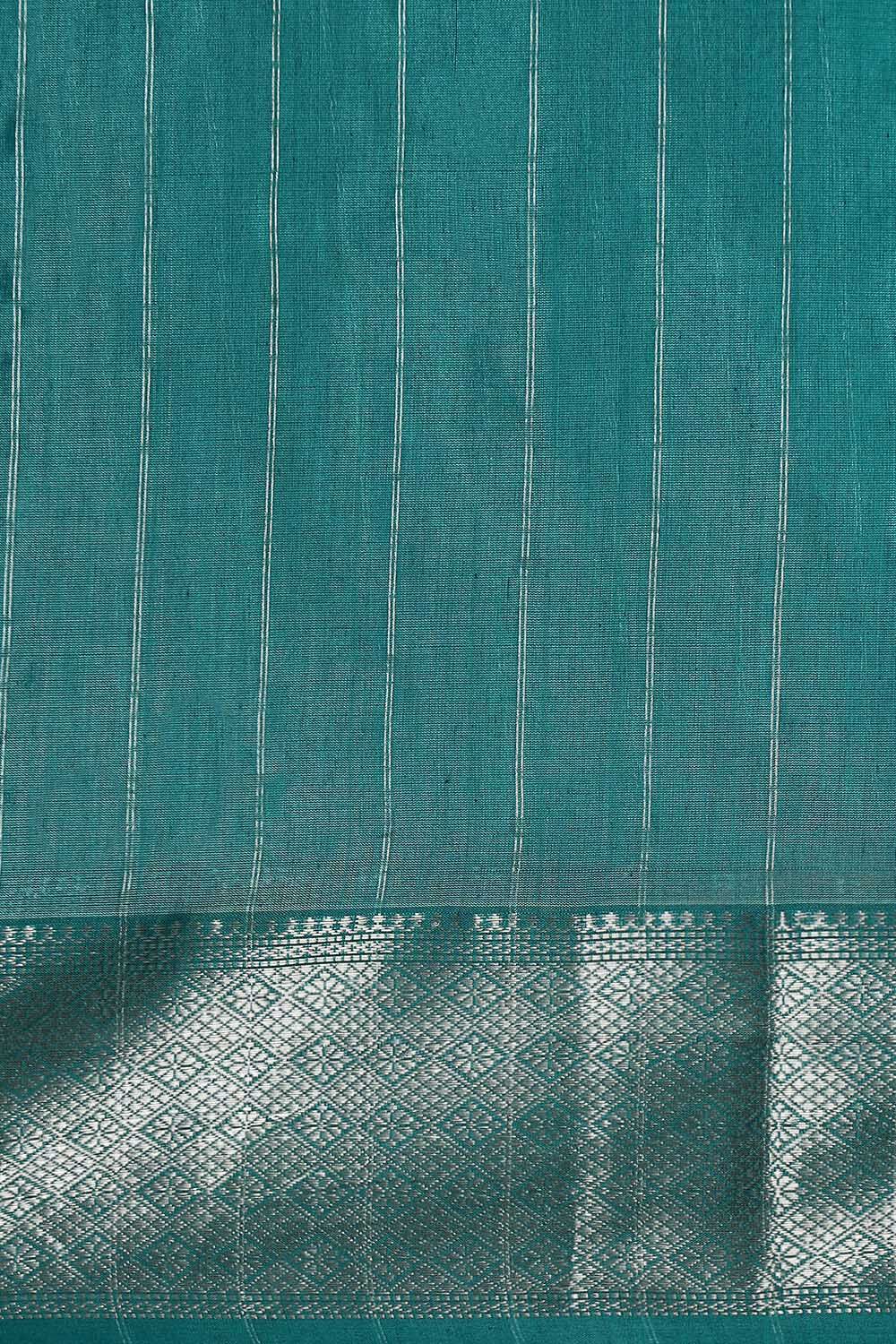 Light Blue Pure Silk Maheswari Saree image number null