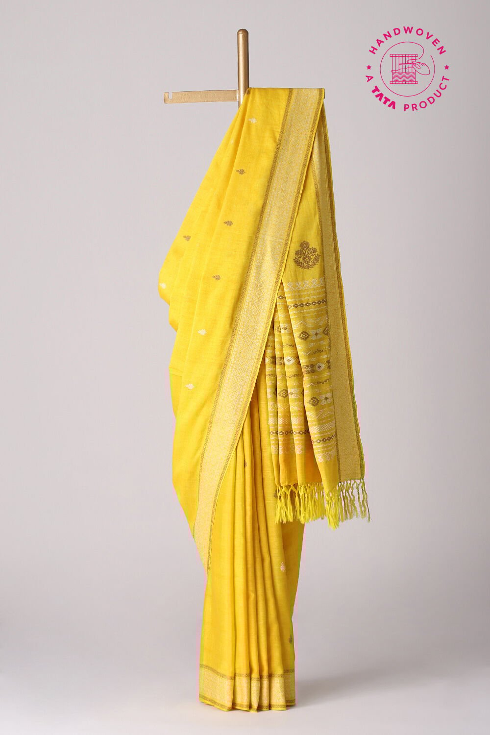 Yellow Modal Eri Assam Saree image number null