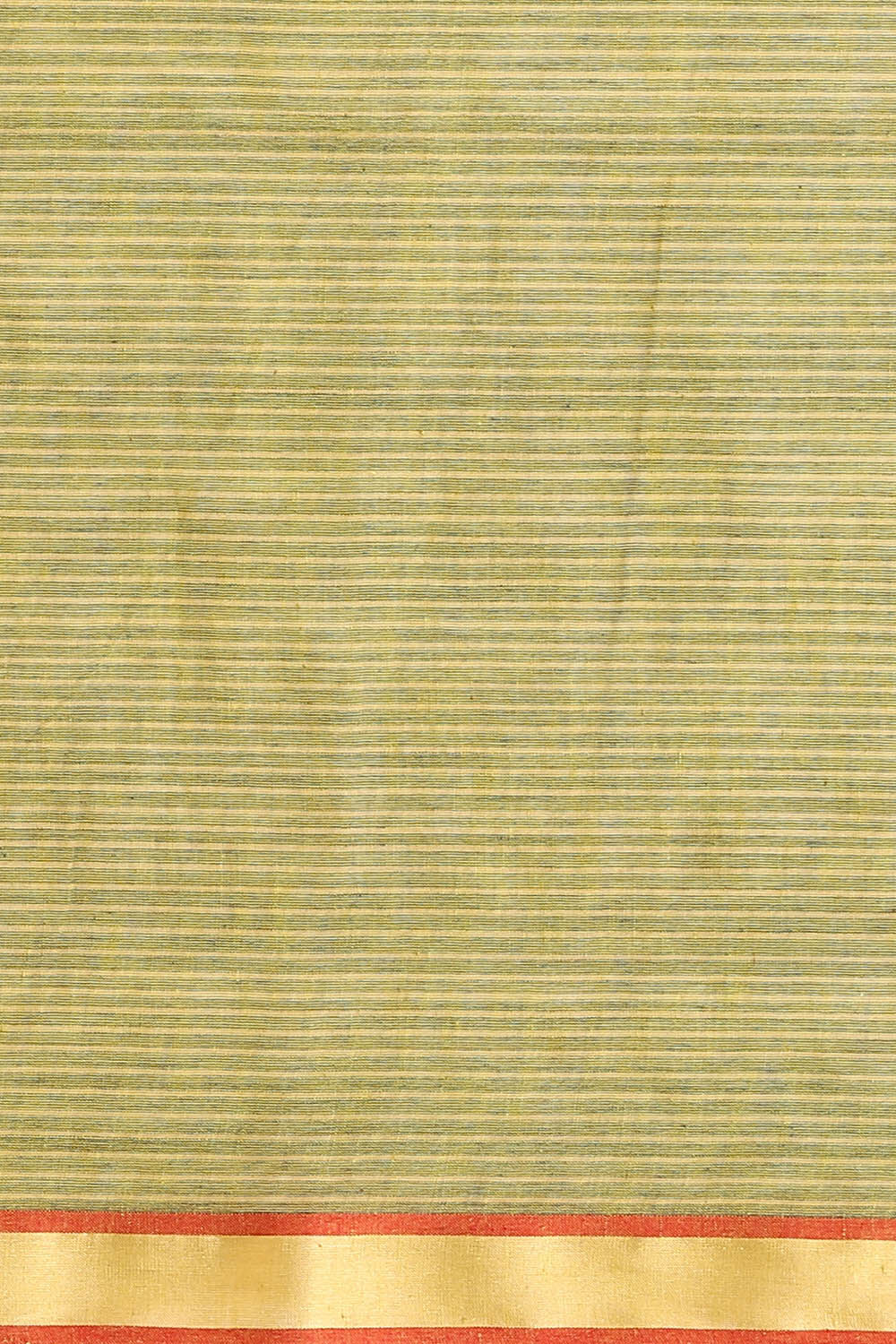 Green Pure Silk Cotton Bengal Saree image number null