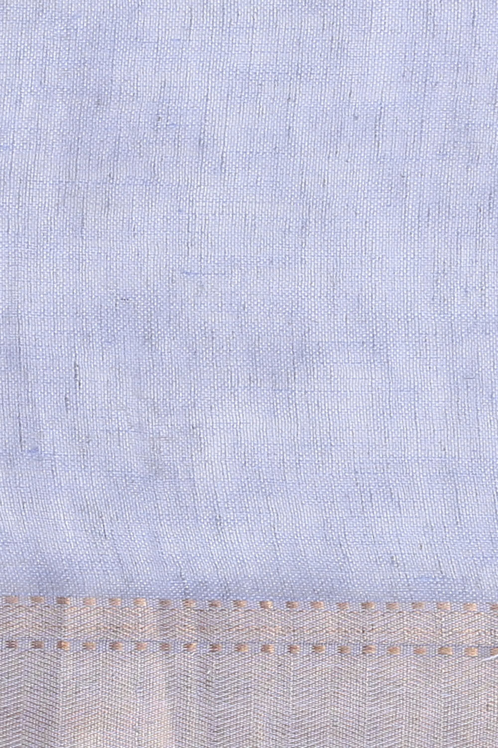 Blue Pure Cotton Linen Bhagalpuri Saree image number null