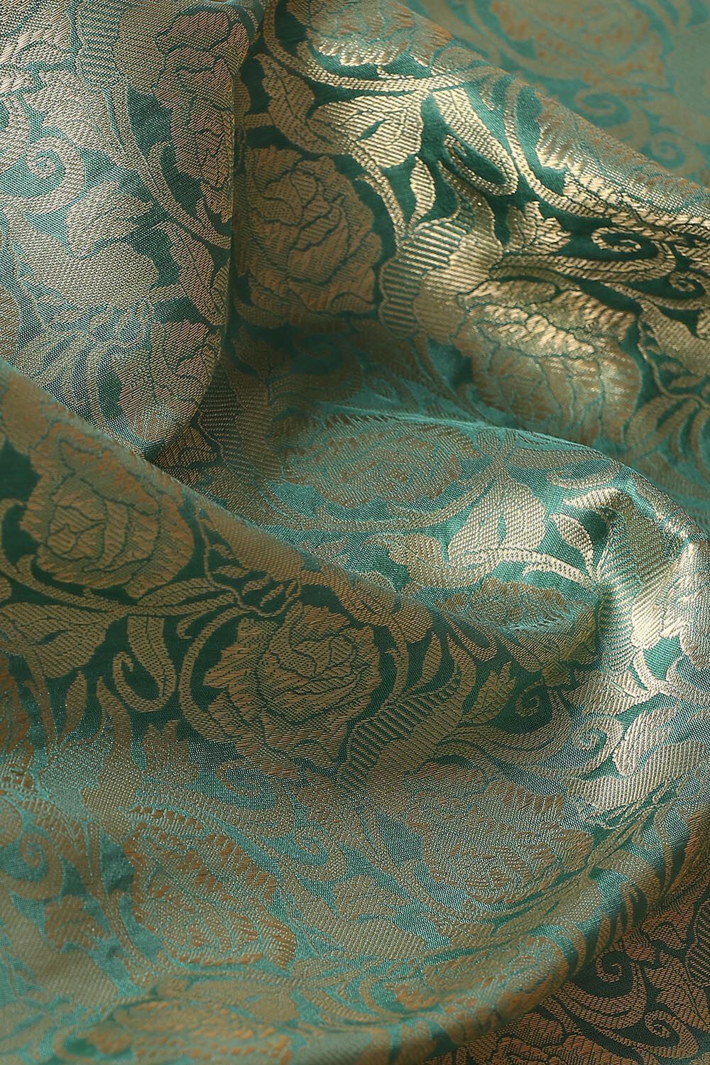 Blue Pure Silk Banarasi Brocade Saree image number null